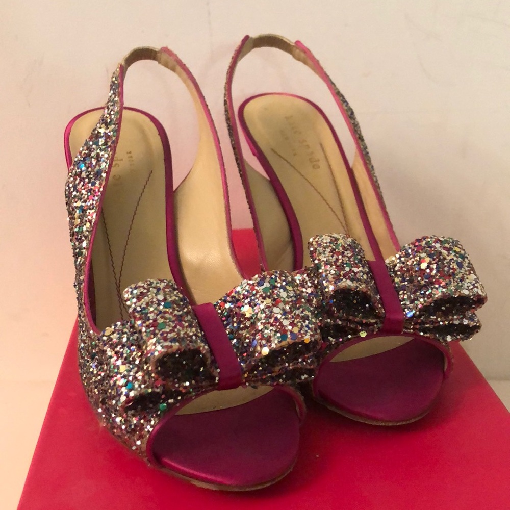 Kate Spade glitter heels